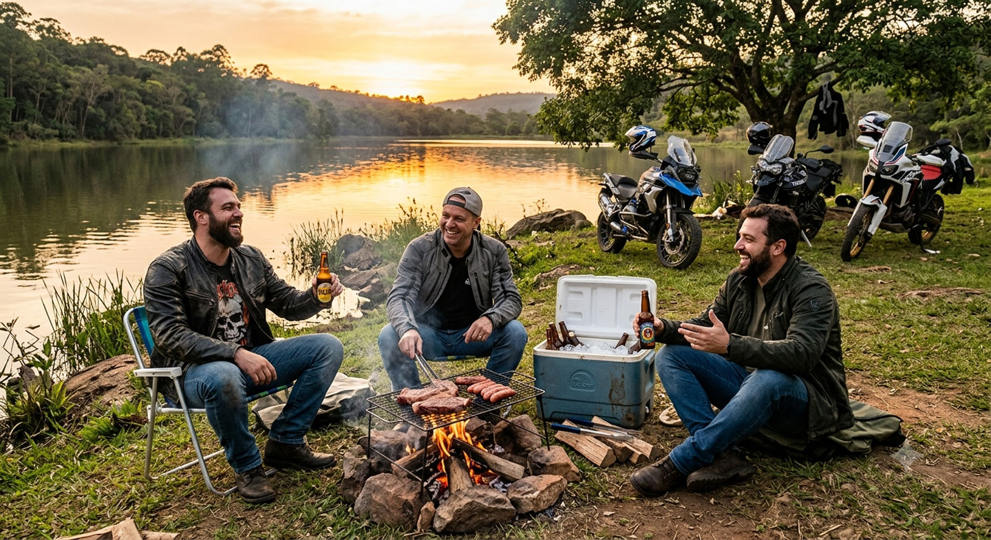 Motociclista em estrada — MotoHead, comunidade de motociclistas do Brasil